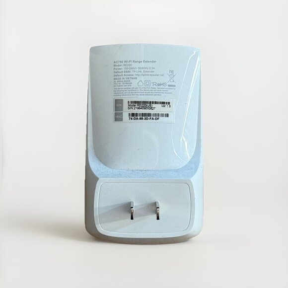 TP-Link RE200 AC750 Wireless Dual Band Wi-Fi Range Extender / Repeater / Booster - Picture 3 of 7